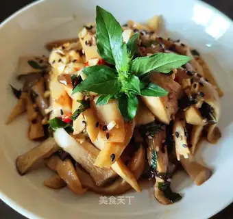 Apricot mushroom