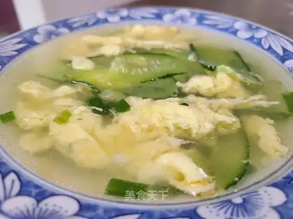 cucumber egg soup