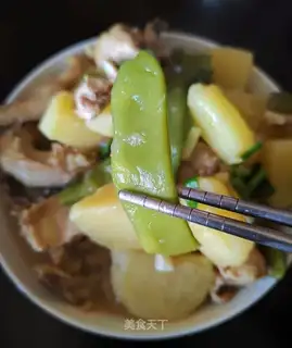Potato lentils chicken