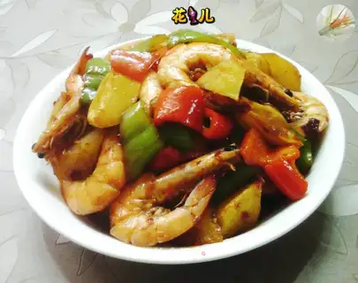 Pot potato shrimp