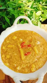 Apple rice porridge