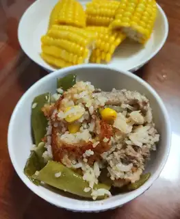 lentils corn chops