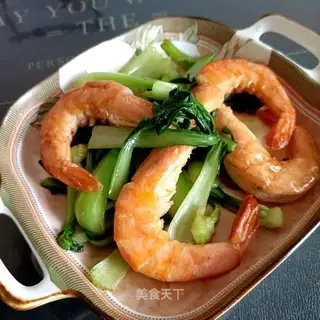 Shrimp with oil