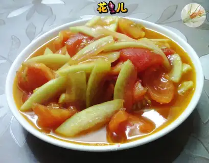 Tomato fried watermelon