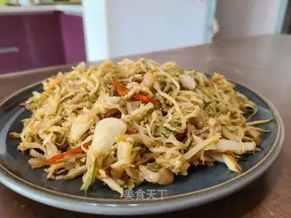♪ Dry radish, fried meat ♪