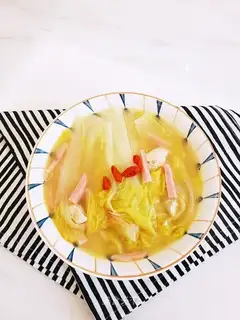 Pork eggs on the soup doll