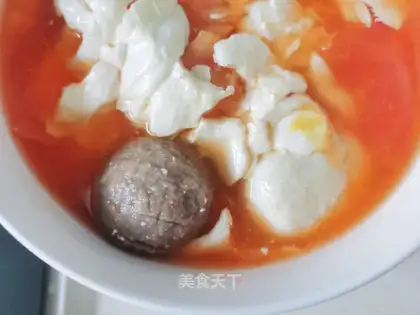 Hot cabbage tofu soup