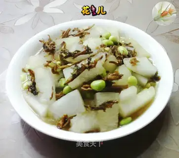 ♪ Scratch the beans to cook the melon ♪