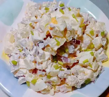 Sour cheese potato salad