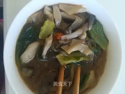 Mushroom powder soup