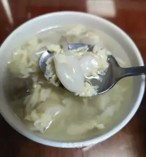 The egg bouquet soup