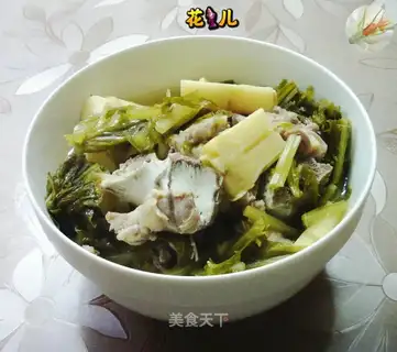 The pickle whips boil the ribs