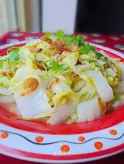 stir-fried Chinese cabbage with dried shrimp