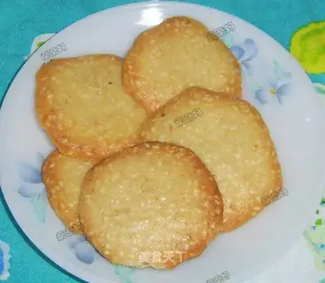 White sesame shortcake
