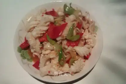 Fried Squid with Scallion