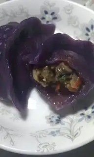 Purple potato steamed dumplings