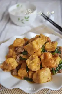 Minced pork and tofu
