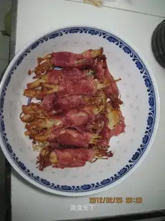 Bacon mushroom roll