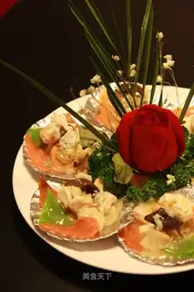 scallop shrimp with lotus