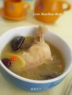 Stewed chicken legs with mushroom