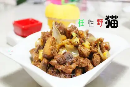 Hot and sour duck meat