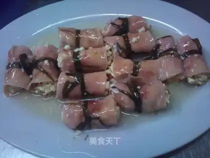 tofu and ham roll