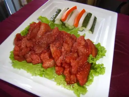 Garlic sweet pork
