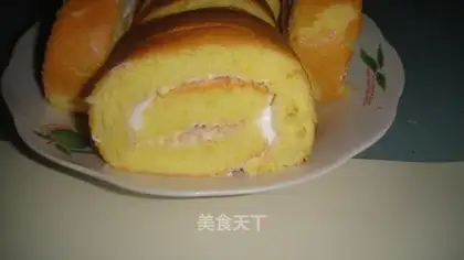 Pork floss cake roll