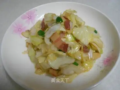 stir-fried cabbage with bacon