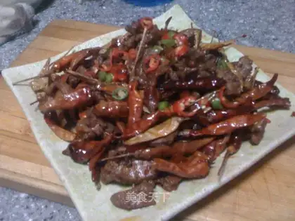 Spicy chicken offal