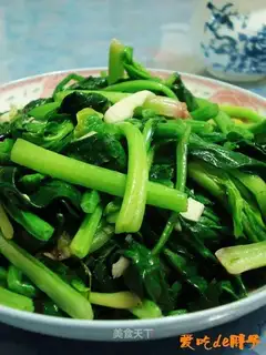 Garlic spinach