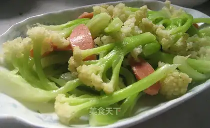 Ham sausage cauliflower