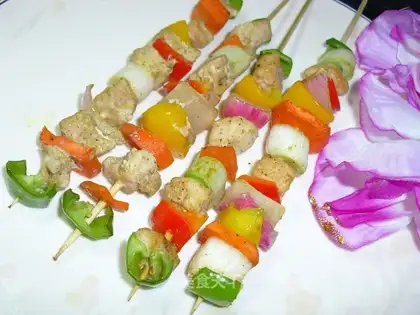 assorted chicken kebabs
