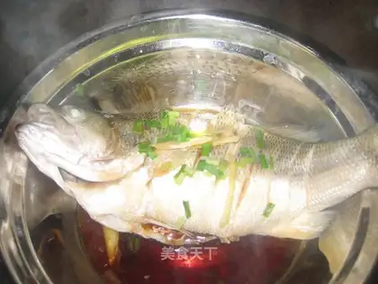 steamed bass