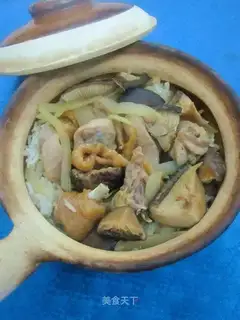 Shiitake chicken pot rice