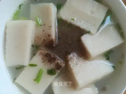 Squirt soup. Tofu