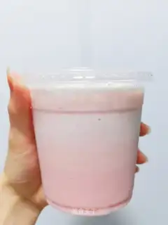 Watermelon milk smoothie