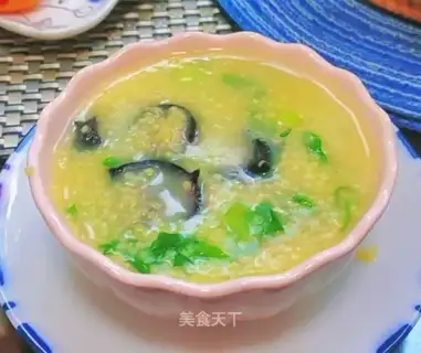 A little rice congee from the sea cucumber