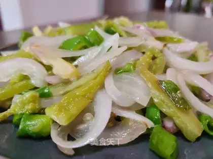 Wimper onion fried melon