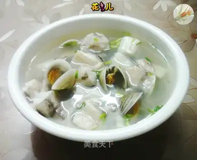 Shrimp clam soup