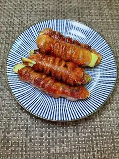 Fat intestines and onions