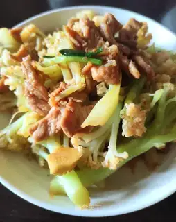 Scrambled meat