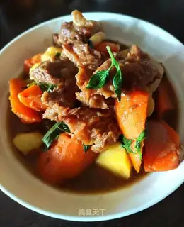 Cream carrot beef