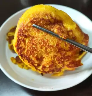 Pumpkin egg waffles