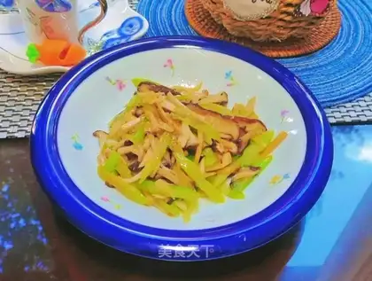 Two mushrooms of celery