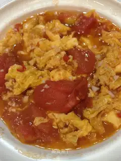 The salty version of tomato fried eggs