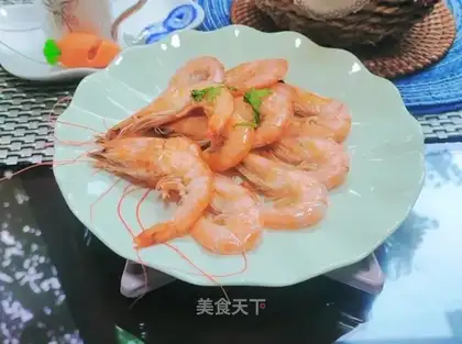 Shrimp with a casserole