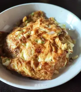 Onion fried eggs