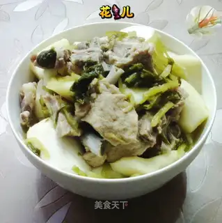 The pickles boil the bones white
