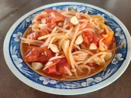Tomato fried potatoes